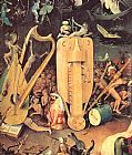 Hieronymus Bosch Garden of Earthly Delights, detail of right wing painting